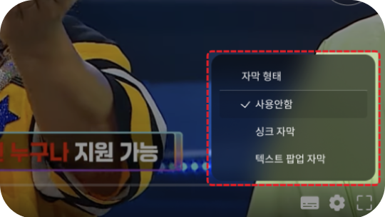 Step 3. 자막 종류 선택