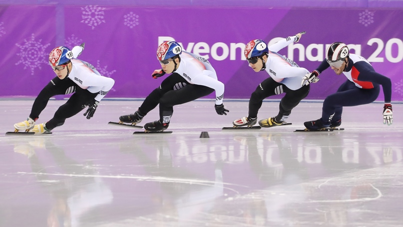 쇼트트랙 남자 1000m 준준결승…금메달 향한 치열한 경쟁