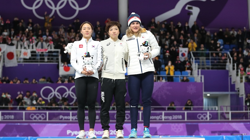 이상화, 올림픽 3회 연속 메달