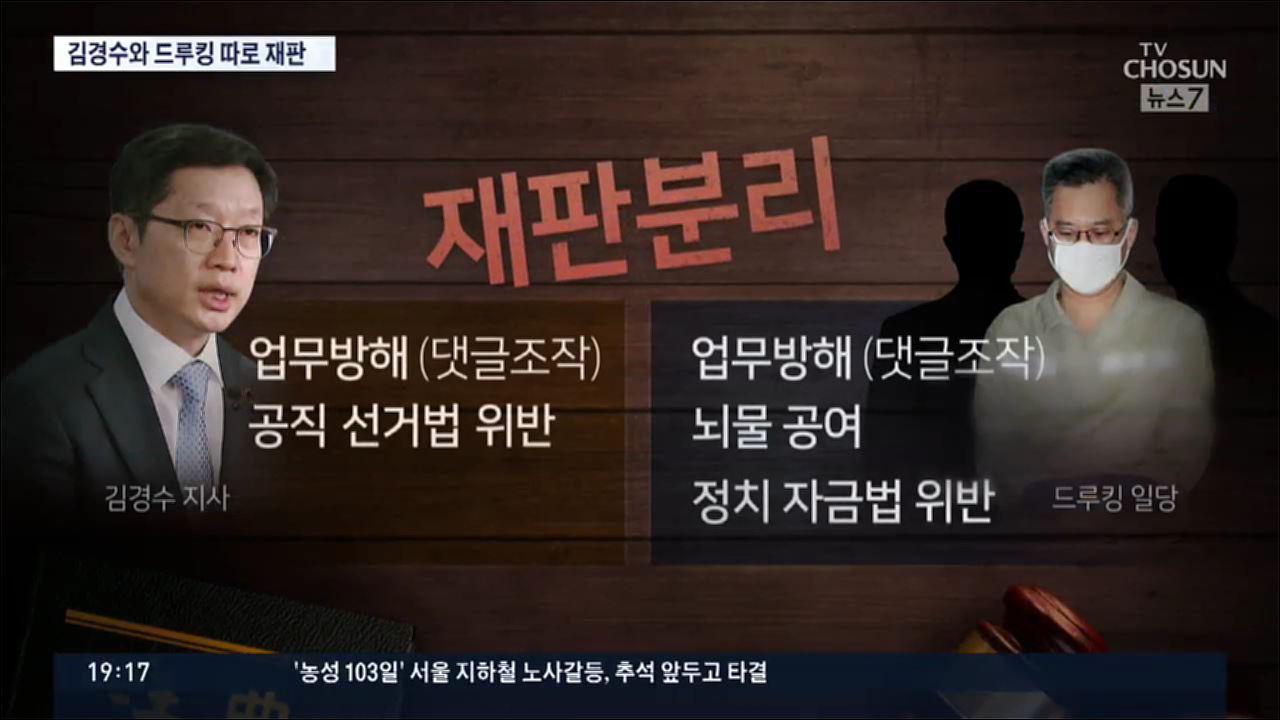 김경수 재판 본격 시작…첫 공판 준비기일에 불출석