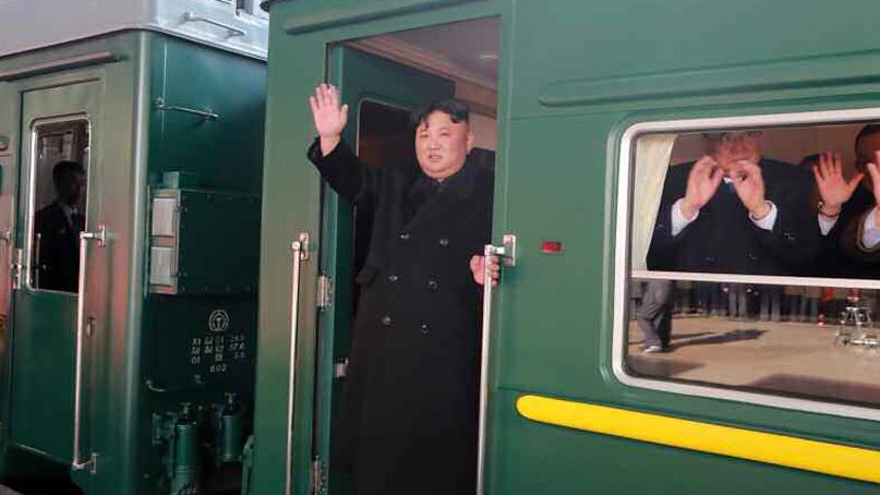 김정은, 또 열차 이용하나…中거쳐 러시아 도착 가능성