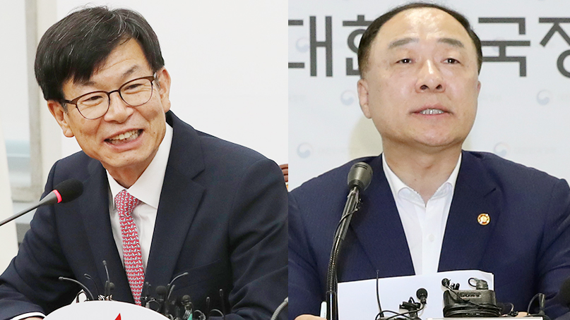 김상조·홍남기, 3대 그룹 총수들과 日 수출규제 오찬 회동