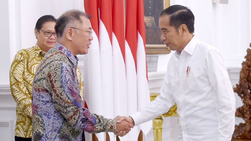 정의선, 인도네시아 대통령 면담…'동남아 공략 강화'