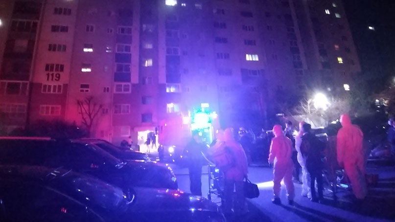 부산 아파트 화재, 5명 중경상…입주민 50여명 긴급대피