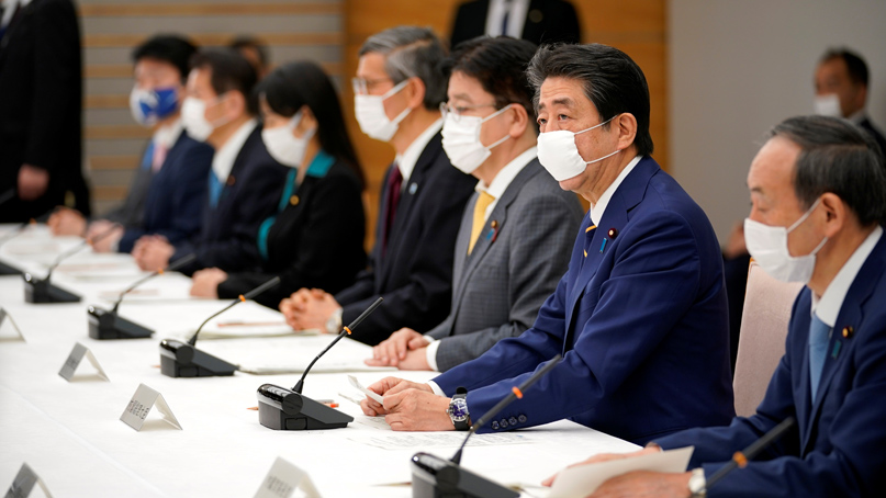 아베, 도쿄 등 일본 7개 지역에 긴급사태 선언