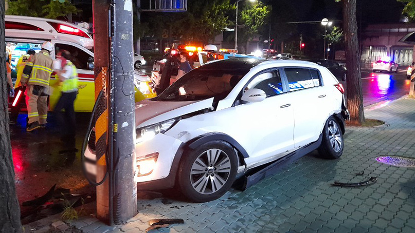 인천 교차로서 음주운전 3중 충돌…6명 부상