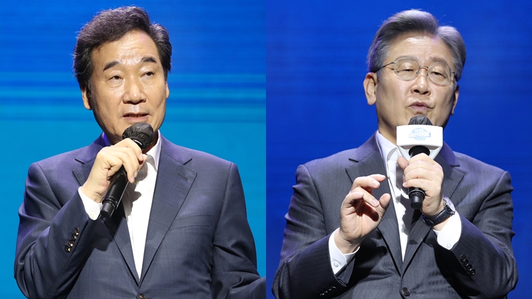 이낙연 전 더불어민주당 대표(왼쪽)과 이재명 경기지사 / 연합뉴스