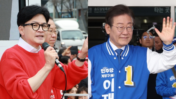 공식 선거운동 첫날…與 '이·조 심판' vs 민주 '정권심판'
