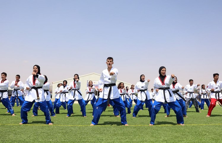 세계태권도연맹, 요르단 난민캠프에서 스포츠 축제 개최