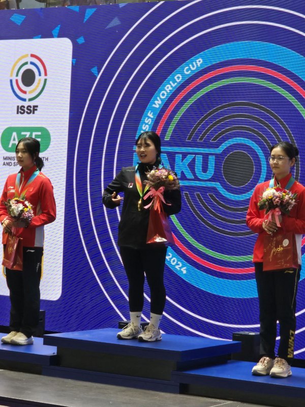'엄마 사수' 금지현, 바쿠 월드컵 여자 10ｍ 공기소총 금메달
