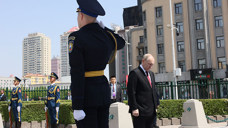 중국 하얼빈을 방문한 블라디미르 푸틴 러시아 대통령 /EPA=연합뉴스