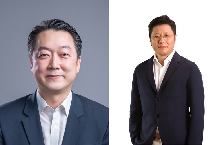 (왼쪽부터)정형권 지마켓 신임 대표이사와 최훈학 SSG닷컴 대표이사 /신세계그룹 제공