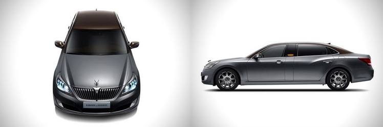 2013년 서울모터쇼에 출품한 'Equus by Hermes'. 에르메스와 협업해 내·외부를 고급스럽고 화려하게 꾸몄다. 명품브랜드와 콜라보할 정도로 기술에 자신이 있었다