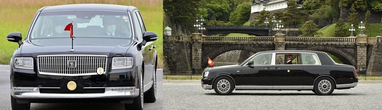 2019년 나루히토 일왕의 대관식에서 사용된 센추리 카퍼레이드용 오픈형 모델