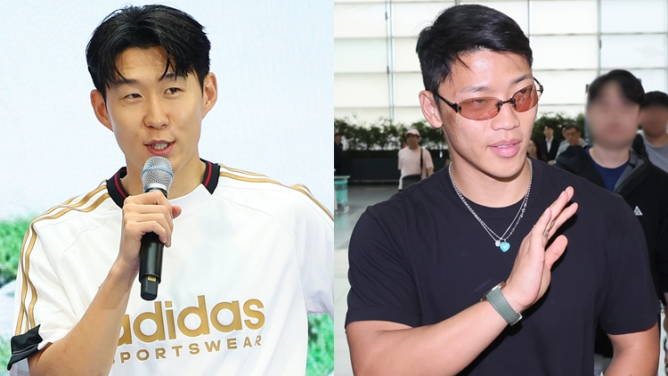 축구선수 손흥민(왼쪽)과 황희찬 /연합뉴스