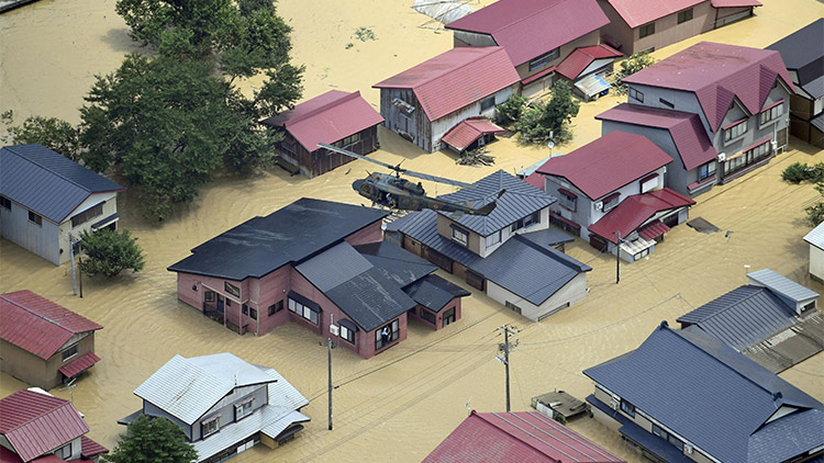 '1시간에 100㎜ 이상 쏟아져'…日 북부 야마가타현 폭우에 '비상'