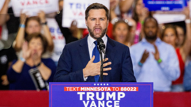 미국 공화당의 부통령 후보인 J.D. 밴스 상원의원 /로이터=연합뉴스