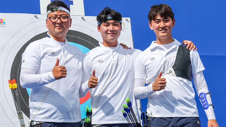 잠시 후 남자 양궁도 출격…앵발리드는 태극기가 넘실