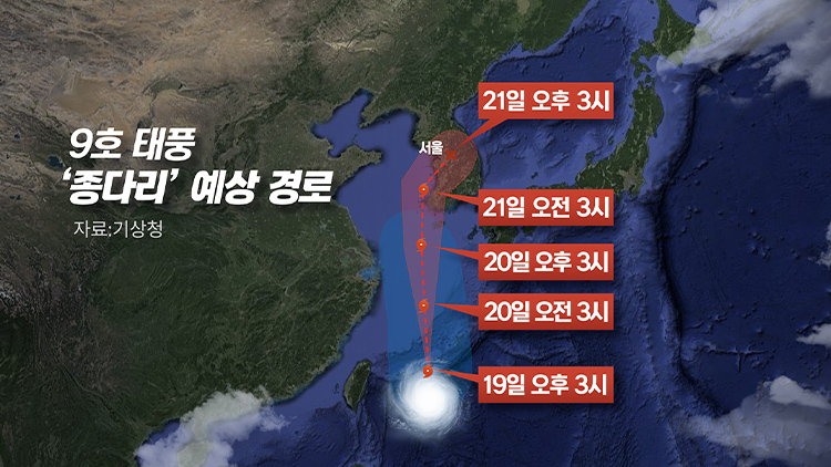 태풍마저 '뜨거운 입김'…9호 종다리 오면 더 덥다