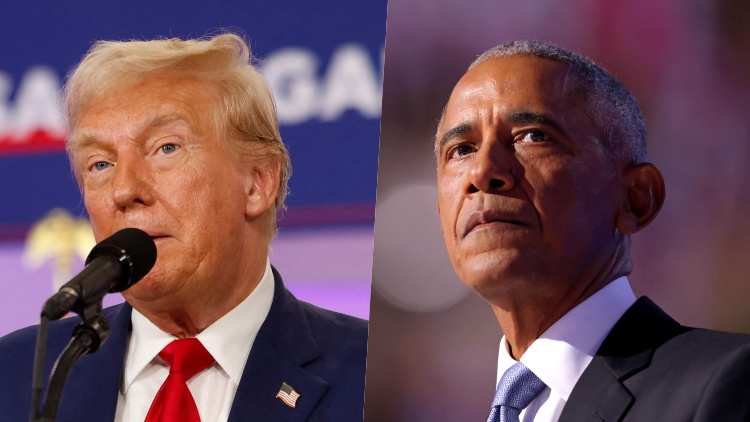 도널드 트럼프 전 미국 대통령(왼쪽)과 버락 오바마 전 미국 대통령 /AFP=연합뉴스