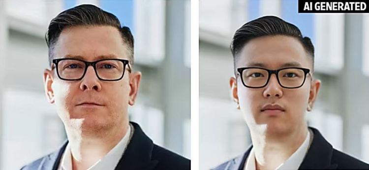 AI 이용해 위조된 증명사진 /출처 : 미국 IT기업 'KnowBe4'
