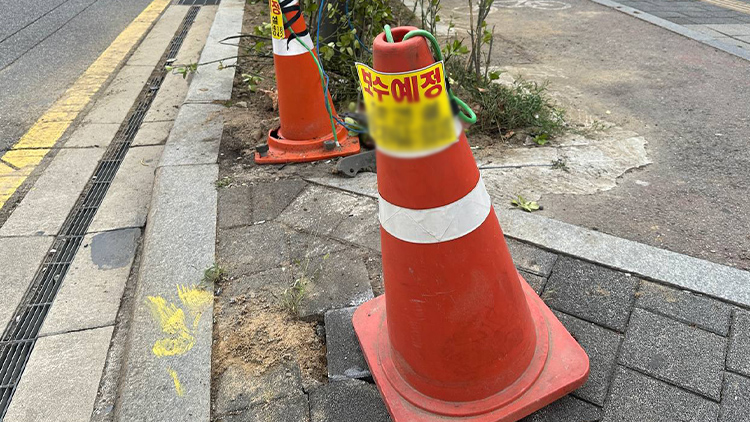 어두운 새벽 가로등 들이받은 택시…40대 승객 부상