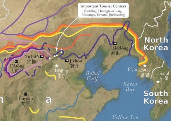 '평양까지 만리장성이?'…中, 평양까지 지도 늘려 역사왜곡