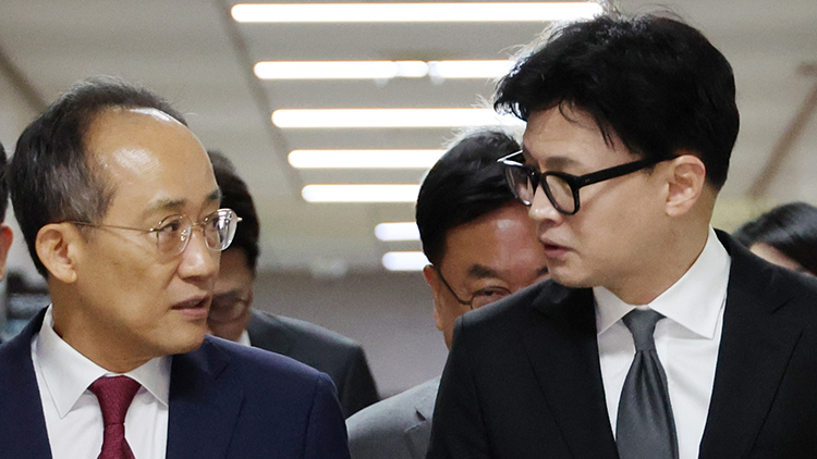 국민의힘 추경호 원내대표, 국민의힘 한동훈 대표 /연합뉴스