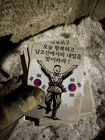 '오늘 항복하고 내일 남조선에서'…우크라, 북한군 투항 전단 살포