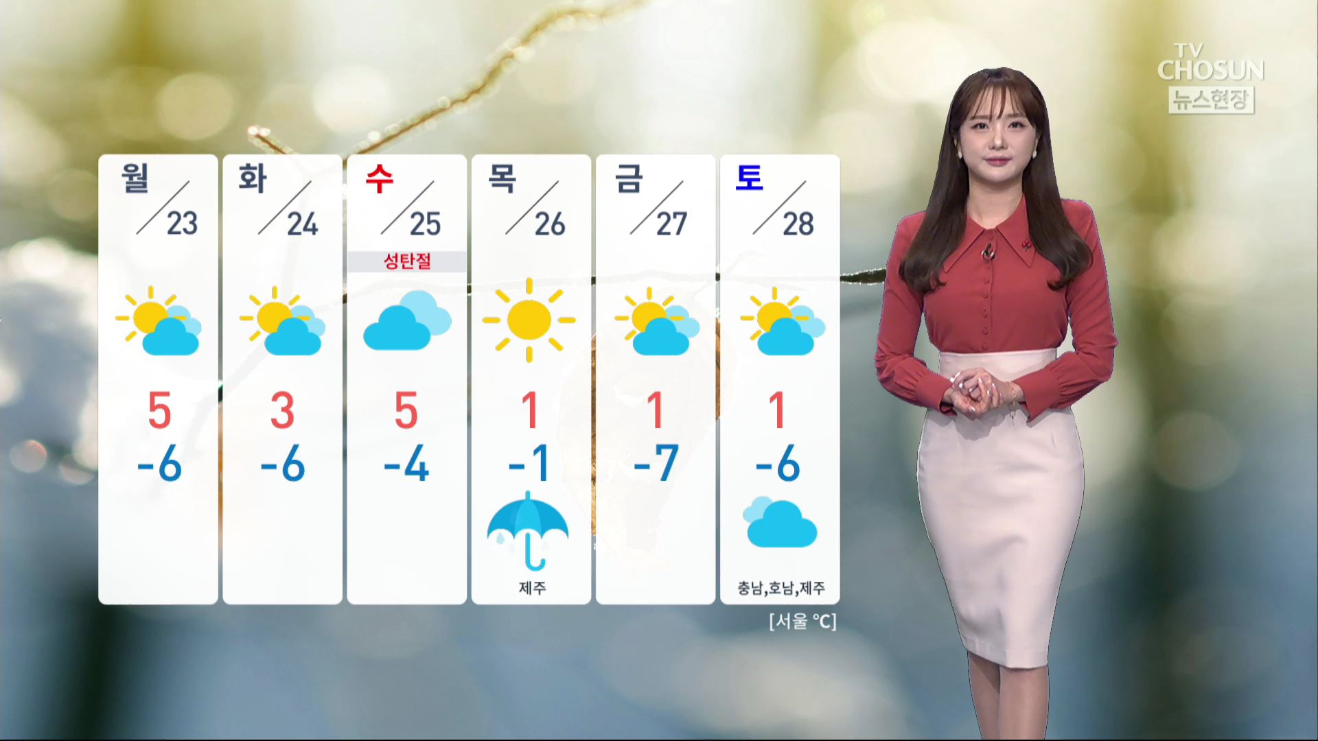 [날씨] 중부 한파특보…서울 체감 온도 -11..