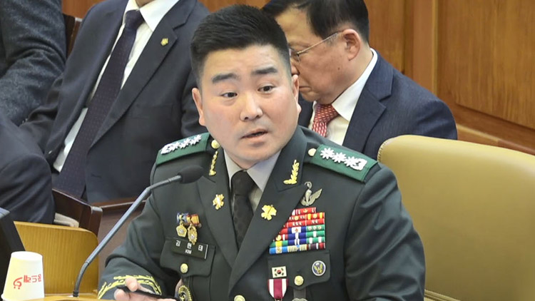 김현태 육군 특수전사령부 707특수임무단장이 6일 서울 종로구 헌법재판소에서 열린 윤석열 대통령 탄핵 심판 6차 변론에 증인으로 출석해 답변하고 있다. /연합뉴스