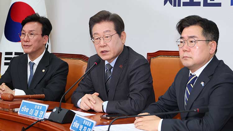 더불어민주당 이재명 대표가 7일 서울 여의도 국회에서 열린 최고위원회의에서 발언하고 있다. /연합뉴스 