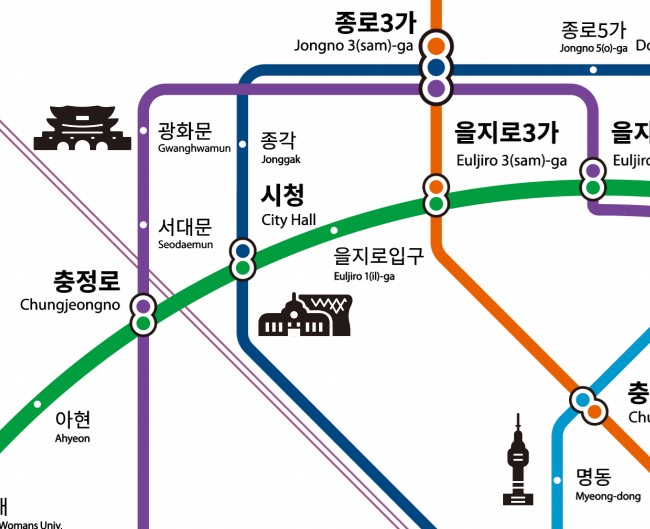 관광노선도_서울시 제공