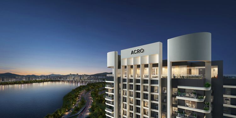 DL이앤씨 '아크로 한남' 단지 부분 투시도