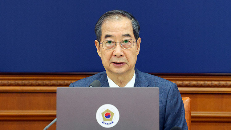 한덕수 대통령 권한대행 국무총리가 22일 정부서울청사에서 열린 국무회의에서 발언하고 있다. /대통령실통신사진기자단