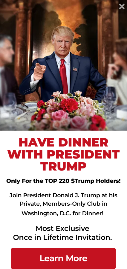 /사진=겟트럼프밈즈 홈페이지 캡처