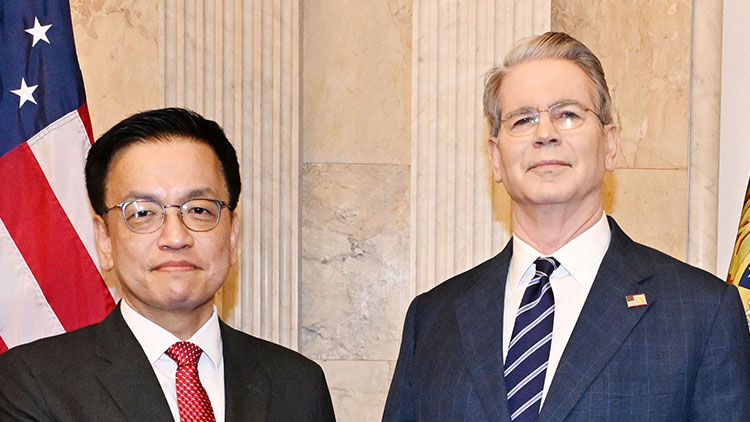 최상목 부총리, 스콧 베센트 미 재무장관 /기획재정부 제공