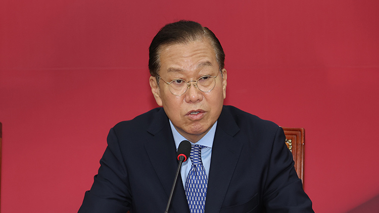 후보 단일화 관련 기자간담회하는 권영세 비상대책위원장/연합뉴스