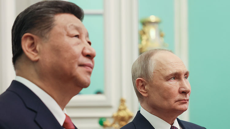 시진핑 중국 국가주석과 블라디미르 푸틴 러시아 대통령 /EPA=연합뉴스