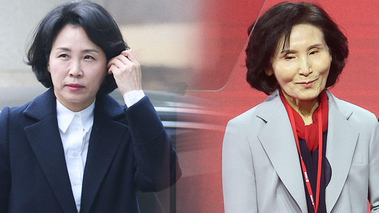 더불어민주당 이재명 후보 배우자 김혜경 여사, 국민의힘 김문수 후보 배우자 설난영 여사 /TV조선 방송화면 캡처·연합뉴스