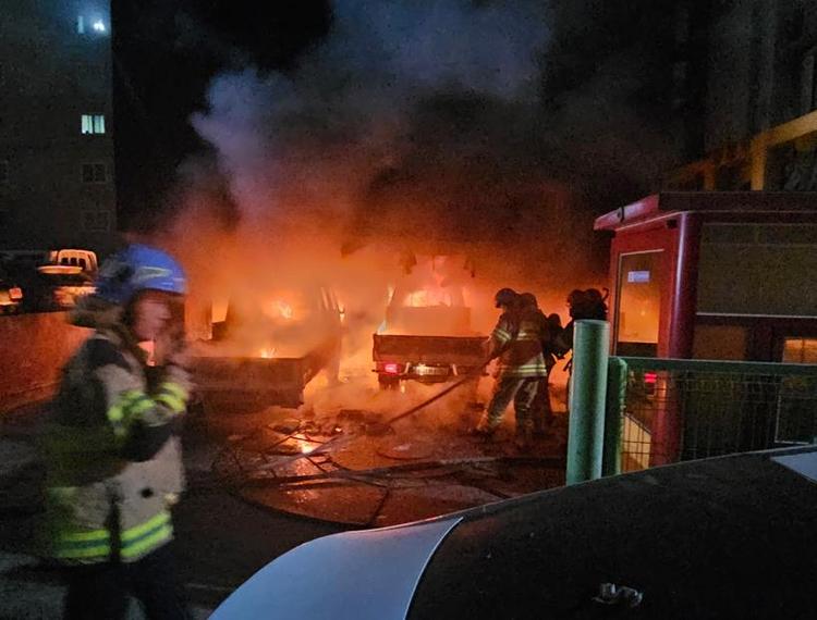 의정부 오피스텔 방화 추정 화재/경기북부소방본부 제공