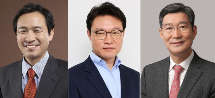 (왼쪽부터) 우상호 정무수석, 이규연 홍보소통수석, 오광수 민정수석.  /대통령실 제공