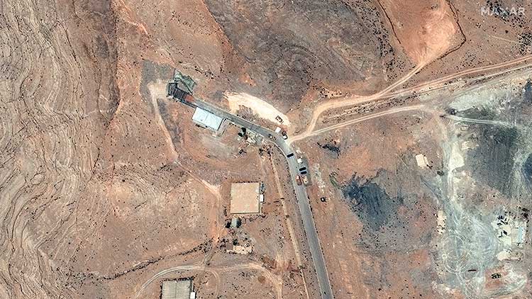 이란의 이스파한 원자력 기술 연구 센터의 터널 입구를 보여준다. /REUTERS=연합뉴스