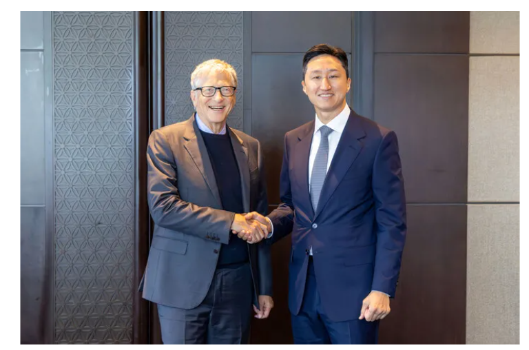 정기선 HD현대 수석부회장이 22일 빌 게이츠 이사장과 만났다. (출처:HD현대)