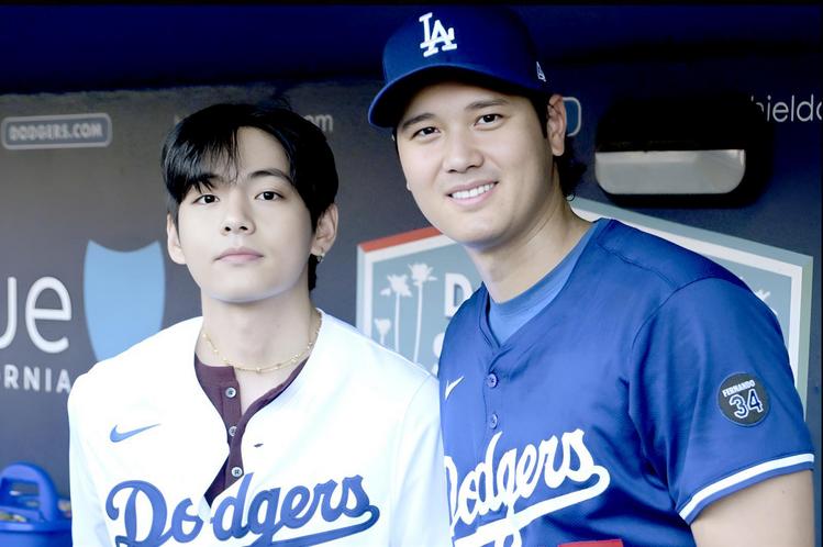 방탄소년단 뷔, 오타니 쇼헤이. /엑스(X·옛 트위터)