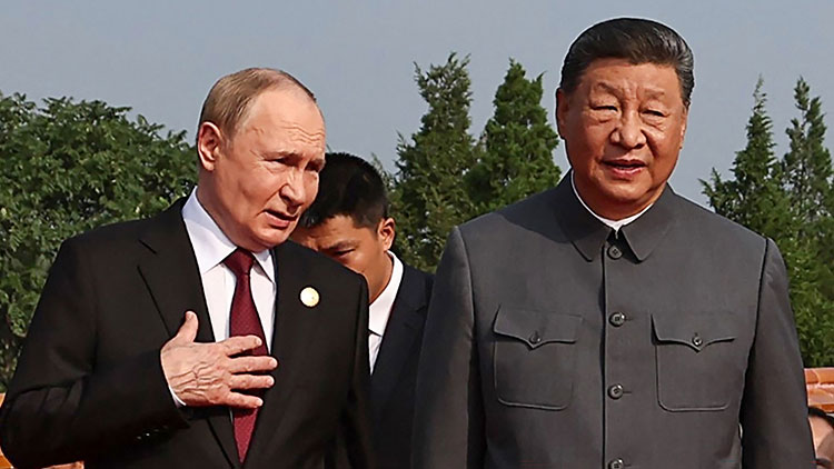 블라디미르 푸틴 러시아 대통령과 시진핑 중국 국가주석 /AFP=연합뉴스