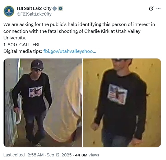 출처 : FBI 솔트레이크 X 계정