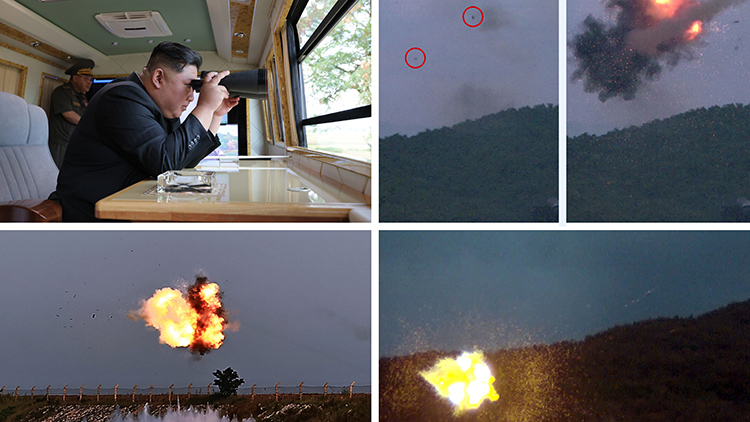 북한 김정은 국무위원장이 지난 11일과 12일 국방과학원 장갑방어무기연구소와 전자무기연구소의 사업을 지도했다고 조선중앙통신이 13일 보도했다. 통신은 김정은 위원장이 "당 제9차 당대회서 핵무력ㆍ상용무력 병진정책 제시할 것"이라고 전했다. /연합뉴스