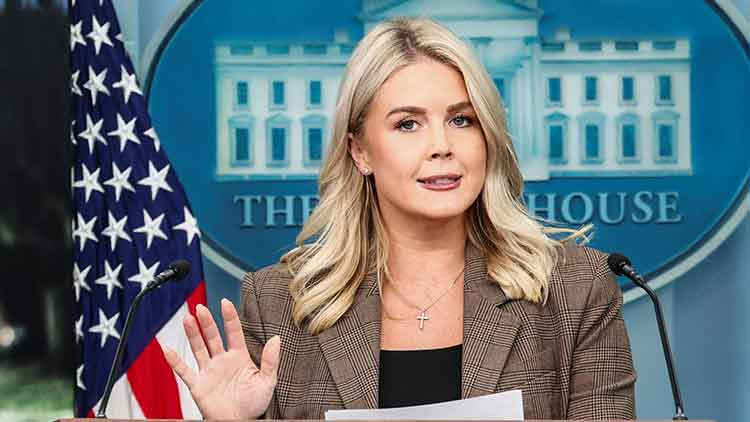 캐롤라인 레빗 백악관 대변인 /REUTERS=연합뉴스
