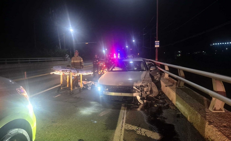 태백 교통사고 모습